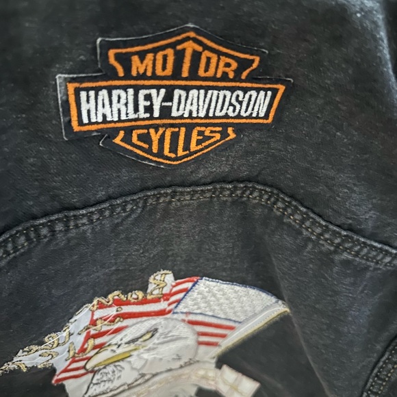 Authentic Harley Davidson Dedim Jean jacket. - Picture 2 of 5